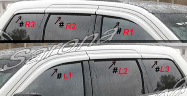 2011-2023 Dodge Durango Rain Visors