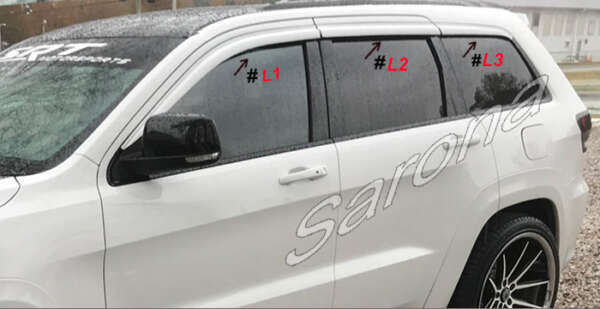 2011-2021 Jeep Grand Cherokee Rain Visors