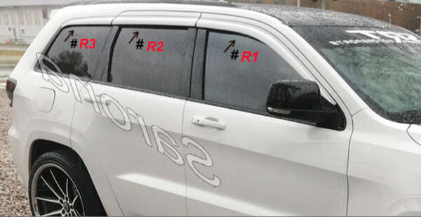 2011-2021 Jeep Grand Cherokee Rain Visors