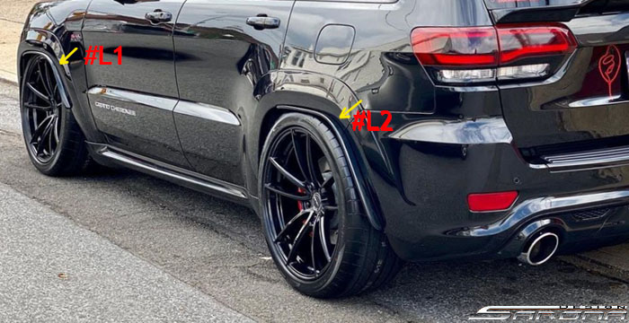 2011-2021 Jeep Grand Cherokee Fender Flares 2011-2021 Jeep Grand Cherokee Fender Flares