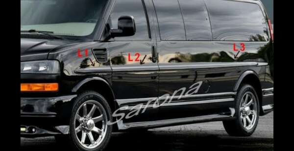 2003-2024 Chevrolet Express Van Body Side Molding