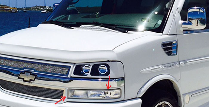 2003-2024 Chevrolet Express Van Fog Lights 2003-2024 Chevrolet Express Van Fog Lights