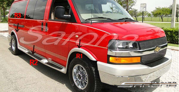 2003-2025 Chevrolet Express Van Running Boards