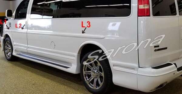 2003-2024 Chevrolet Express Van Body Side Molding