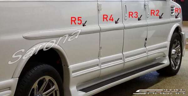 2003-2024 Chevrolet Express Van Body Side Molding