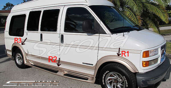 1996-2002 Chevrolet Express Van Running Boards