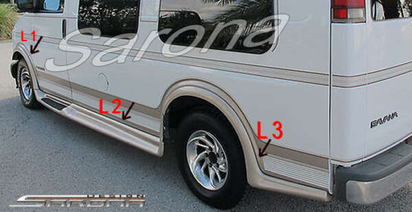 1996-2002 Chevrolet Express Van Running Boards