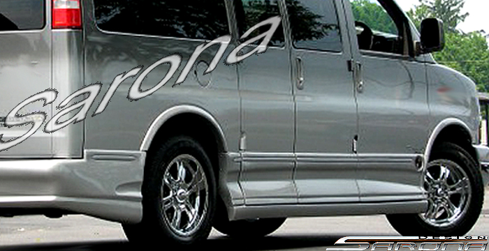 2003-2025 Chevrolet Express Van Side Skirts 2003-2025 Chevrolet Express Van Side Skirts