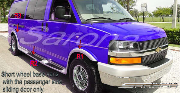 2003-2024 Chevrolet Express Van Running Boards