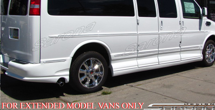 2003-2025 Chevrolet Express Van Side Skirts 2003-2025 Chevrolet Express Van Side Skirts