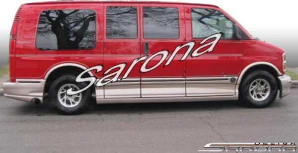 1996-2002 Chevrolet Express Van Side Skirts
