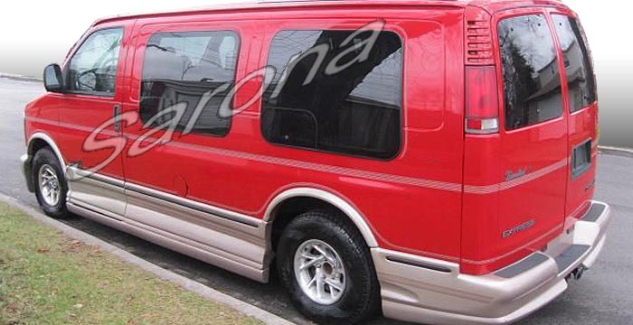 1996-2002 Chevrolet Express Van Side Skirts 1996-2002 Chevrolet Express Van Side Skirts