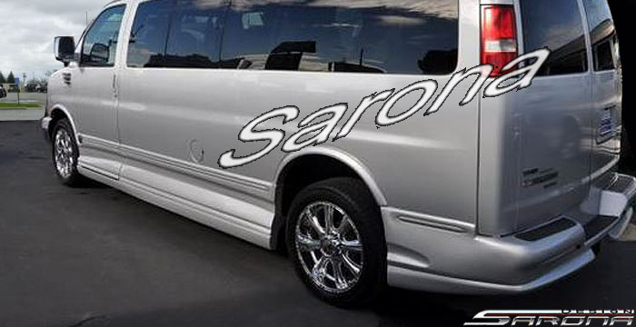 2003-2025 Chevrolet Express Van Side Skirts 2003-2025 Chevrolet Express Van Side Skirts