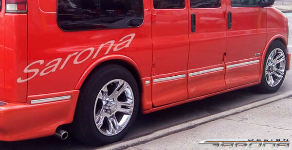 1996-2002 Chevrolet Express Van Side Skirts