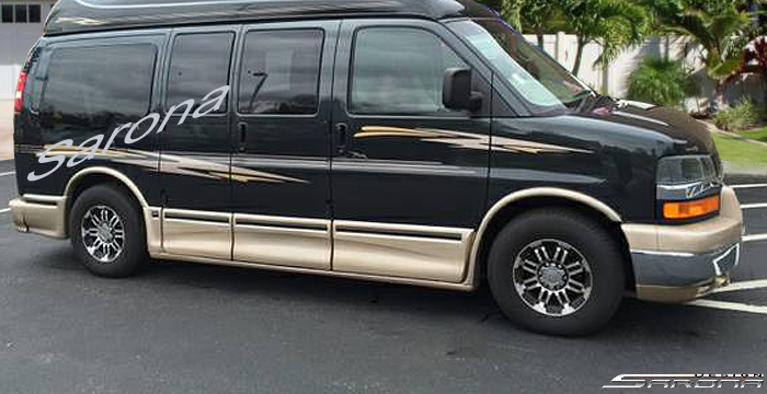 2003-2025 Chevrolet Express Van Side Skirts 2003-2025 Chevrolet Express Van Side Skirts