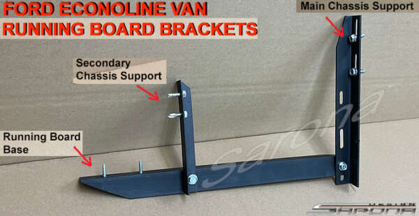 1992-2014 Ford Econoline Van Running Boards