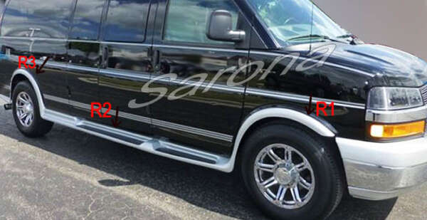 2003-2025 GMC Savanna Van Running Boards