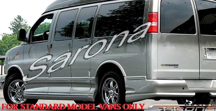 2003-2025 GMC Savanna Van Side Skirts 2003-2025 GMC Savanna Van Side Skirts