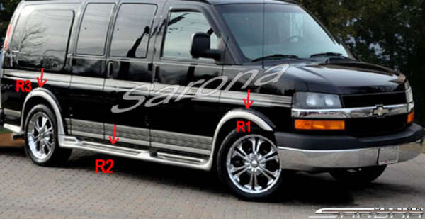 2003-2025 GMC Savanna Van Running Boards