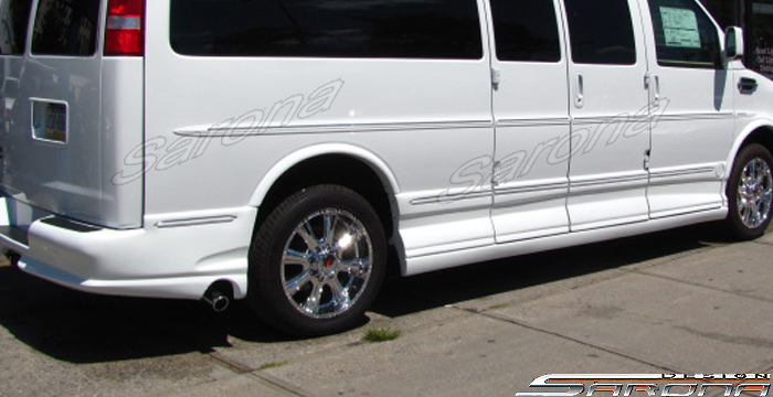 2003-2025 GMC Savanna Van Side Skirts 2003-2025 GMC Savanna Van Side Skirts