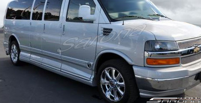 2003-2025 GMC Savanna Van Side Skirts 2003-2025 GMC Savanna Van Side Skirts