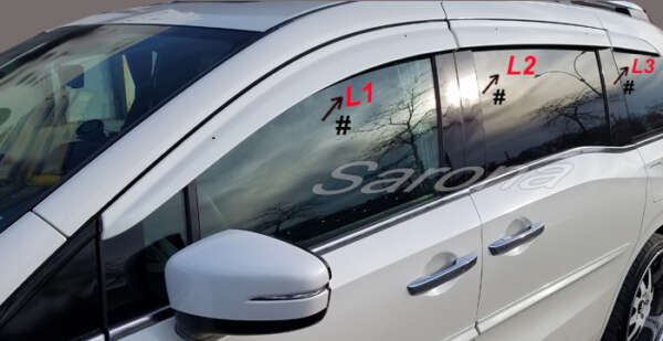 2011-2017 Honda Odyssey Rain Visors