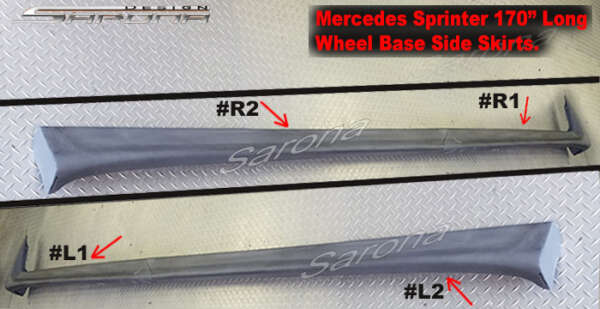 2007-2018 Mercedes-Benz Sprinter Side Skirts