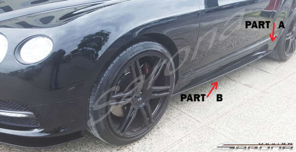 2012-2017 Bentley Continental GT Side Skirts