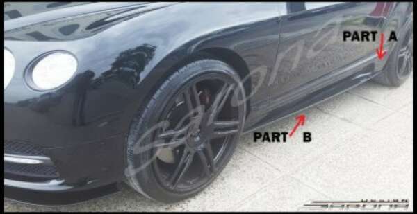 2004-2011 Bentley Continental GT Side Skirts