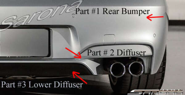 2012-2019 BMW 6 Series Rear Bumper