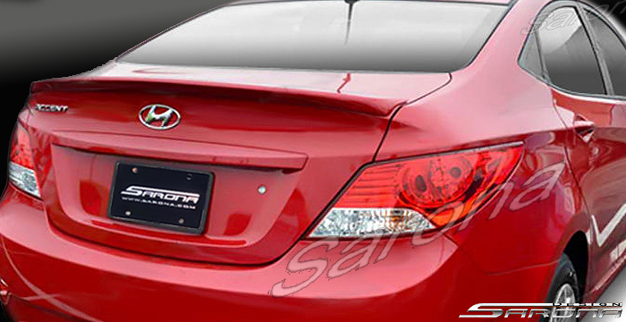 2012-2016 Hyundai Accent Trunk Wing 2012-2016 Hyundai Accent Trunk Wing