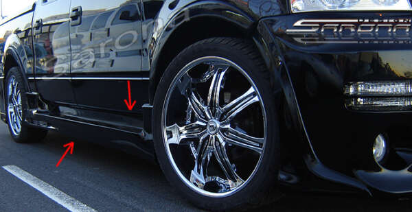 2004-2008 Lincoln Mark LT Side Skirts