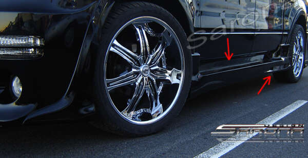 2004-2008 Lincoln Mark LT Side Skirts