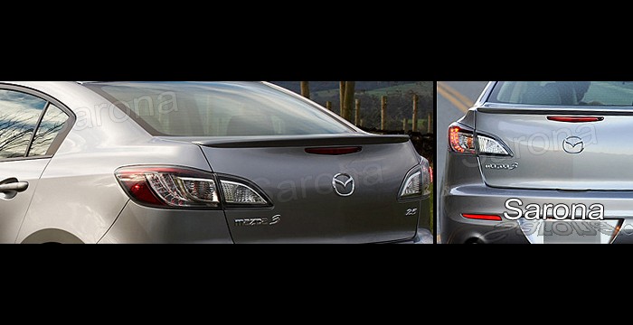 2009-2010 Mazda Mazda3 Trunk Wing 2009-2010 Mazda Mazda3 Trunk Wing