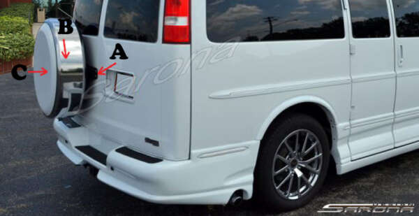 1996-2024 Chevrolet Express Van Tire Cover