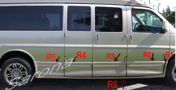 2003-2025 Chevrolet Express Van Side Skirts