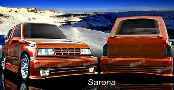 1989-1994 Geo Tracker Rear Bumper