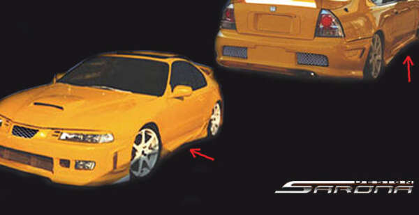 1992-1996 Honda Prelude Side Skirts