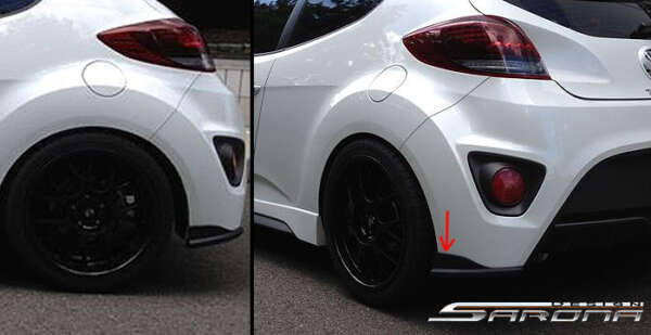 2012-2017 Hyundai Veloster Rear Add-On