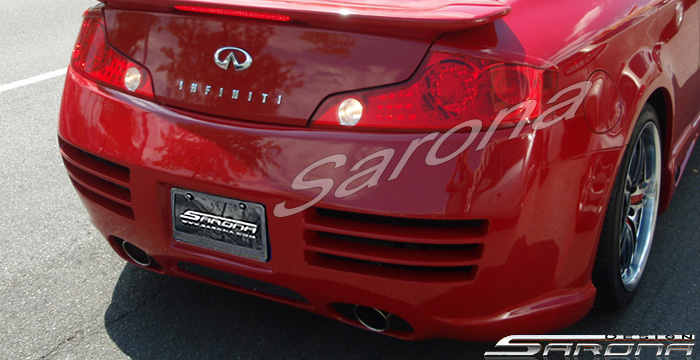 2003-2007 Infiniti G35 Coupe Rear Bumper 2003-2007 Infiniti G35 Coupe Rear Bumper