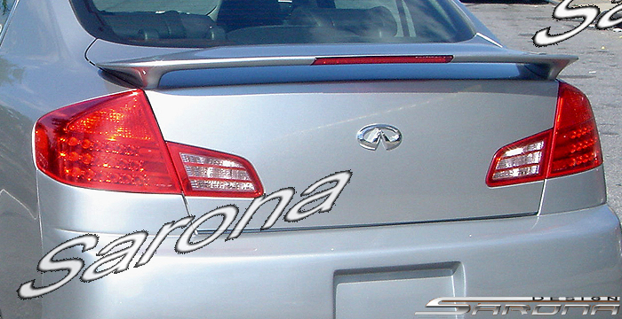 2003-2006 Infiniti G35 Sedan Trunk Wing 2003-2006 Infiniti G35 Sedan Trunk Wing