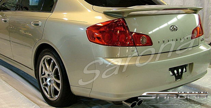 2003-2006 Infiniti G35 Sedan Trunk Wing 2003-2006 Infiniti G35 Sedan Trunk Wing