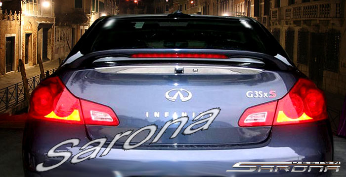 2007-2009 Infiniti G35 Sedan Trunk Wing 2007-2009 Infiniti G35 Sedan Trunk Wing