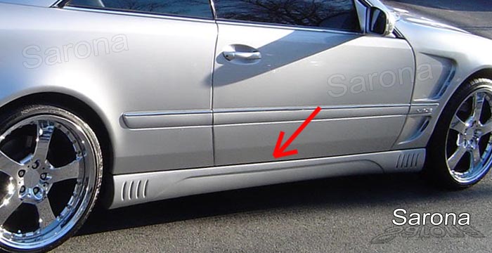 2000-2006 Mercedes-Benz CL Side Skirts