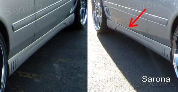 2000-2006 Mercedes-Benz CL Side Skirts