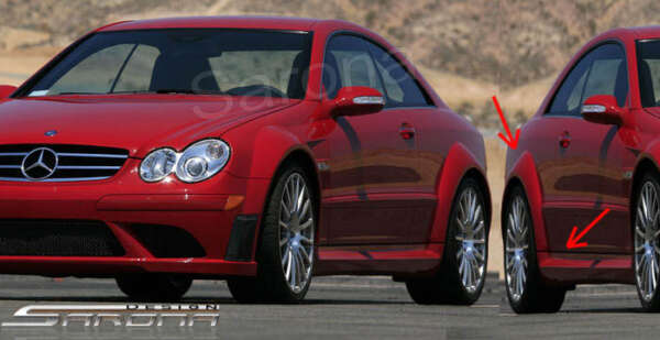 2003-2012 Mercedes-Benz CLK Side Skirts