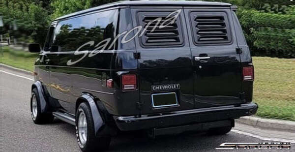 1971-1995 Chevrolet G-Series Van (G10/G20/G30) Rear Louvers