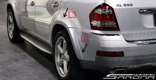 2006-2009 Mercedes-Benz GL Fender Flares