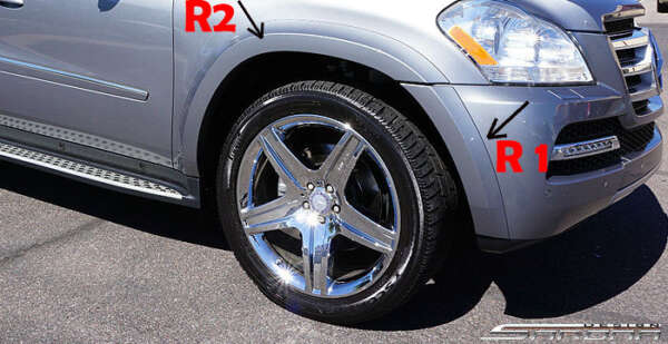 2010-2012 Mercedes-Benz GL Fender Flares