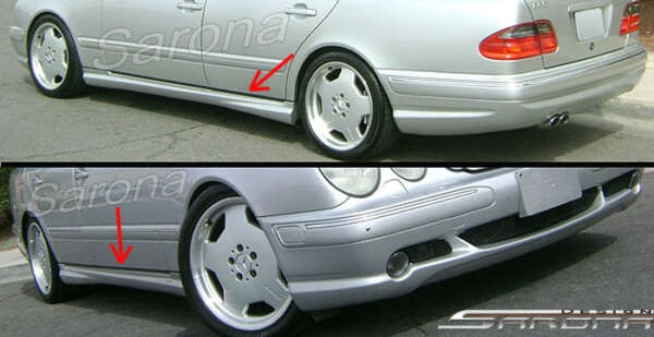1996-2002 Mercedes-Benz E Class Side Skirts